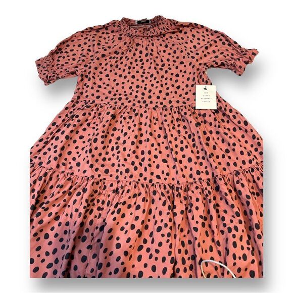 Free Assembly Girls Smocked Neck Dress Size Large - Picture 2 of 5